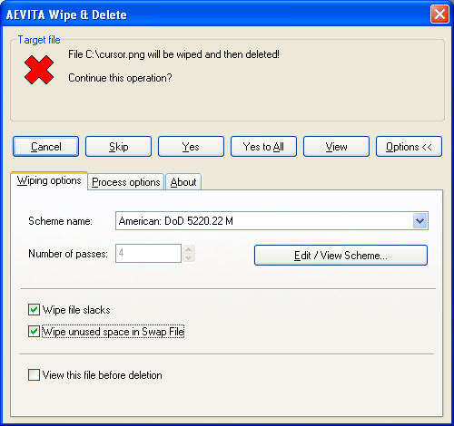 AEVITA Wipe and Delete Screenshot